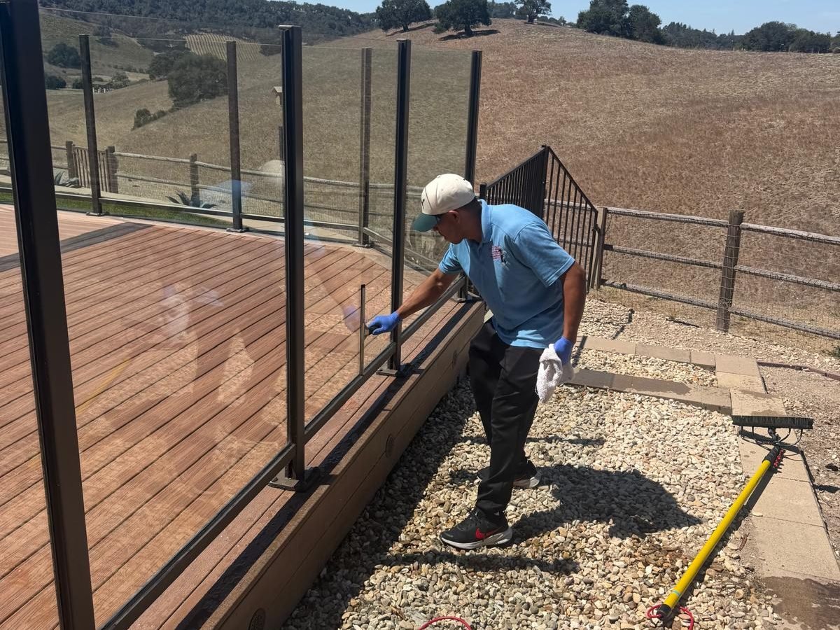 Ali's Star cleaning crew on a job in San Luis Obispo